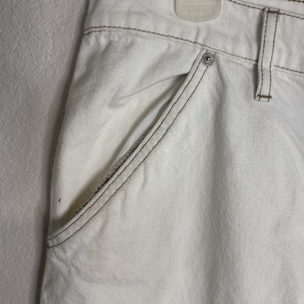 Frame Le Slouch Women's Ivory Cargo Jeans Size 28 - Picture 8 of 16